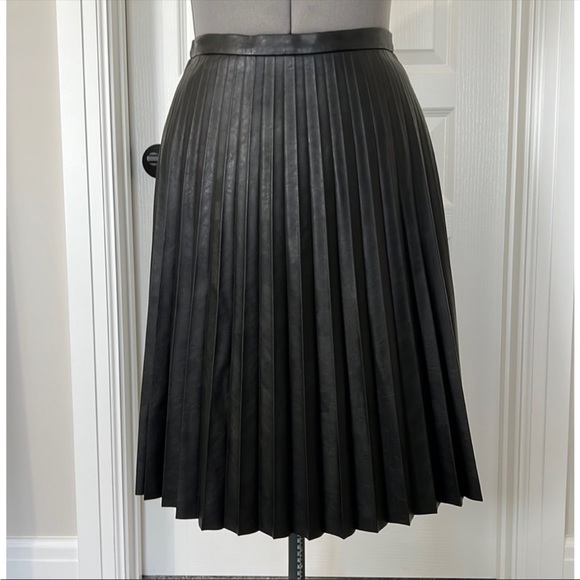 Reposhing - J Crew Faux Leather Pleated Skirt - Picture 1 of 2